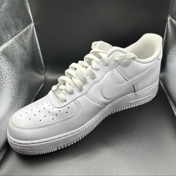 Size 12 - Nike Air Force 1 '07 Low Triple White - Picture 7 of 8